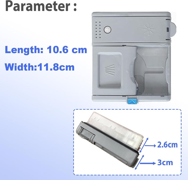 Sunniswi DD81-02628A Dishwasher A/S- Dispenser Rinse Aid (4.2 * 4.7 * 2.1in), DD81-02202A Detergent & Rinse Aid Dispenser - Compatible for Samsung DW80M2020US, DW80R2031US/UG, DW80N3030US/UW/UB etc. Part - Image 4